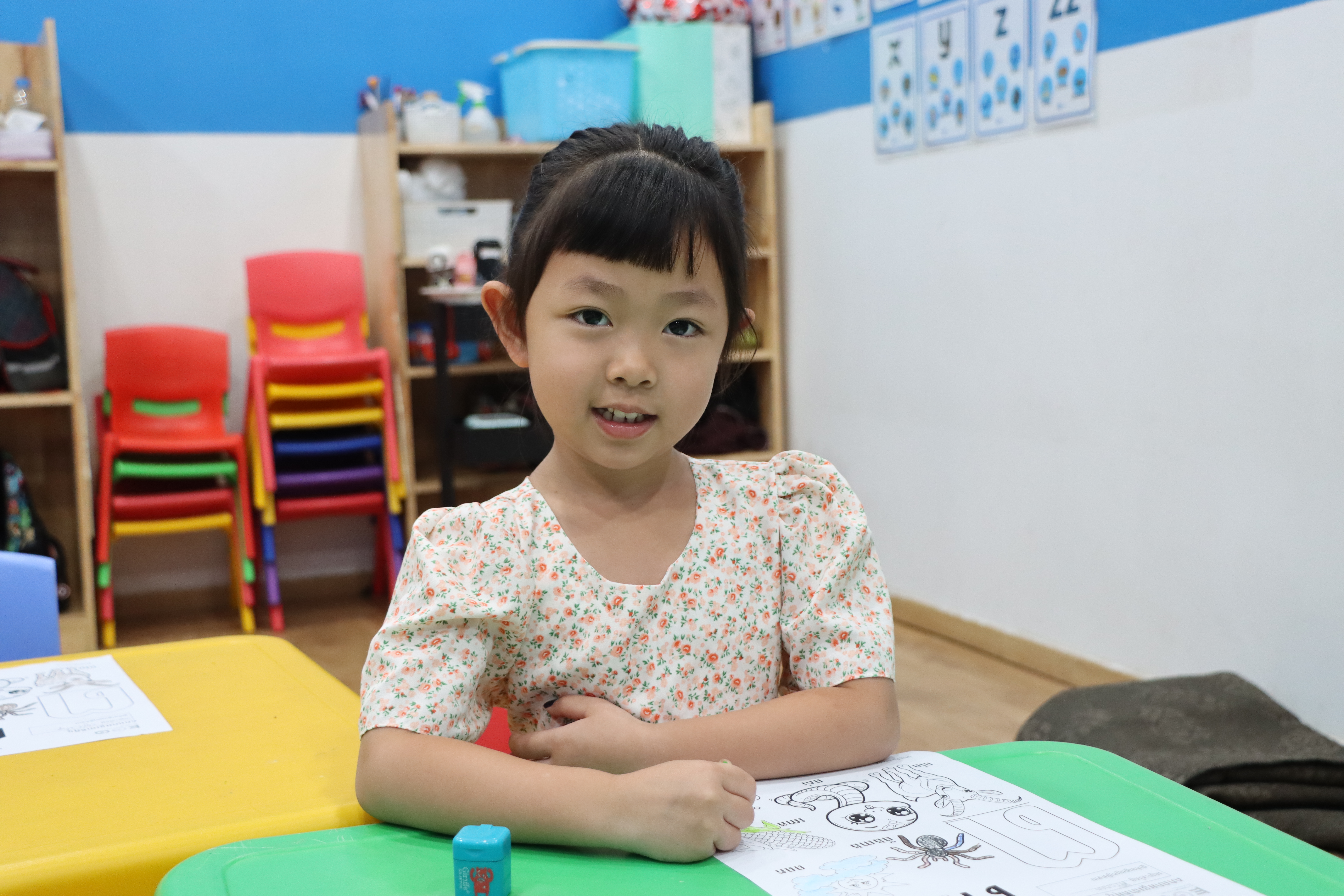 Happy Eco International School student in class